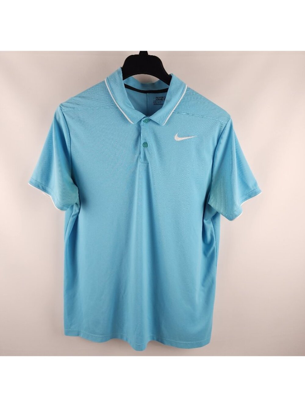 Nike Shirt Mens Large Blue S/S Golf Polo Standard Fit 904476-432